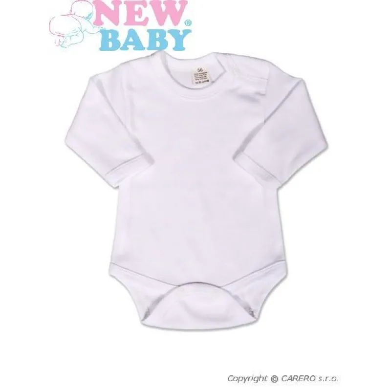 New Baby Body dlouhý rukáv - bílé