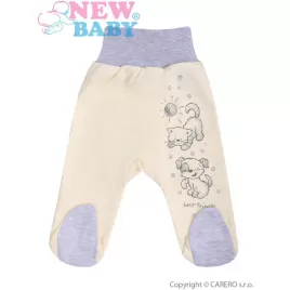 New Baby Kojenecké polodupačky Kamarádi smetanové