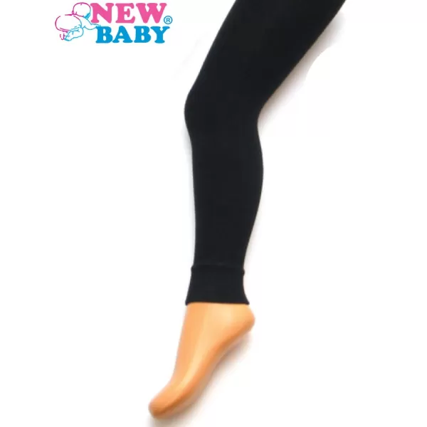 New Baby Bavlněné jednobarevné legíny New Baby černé