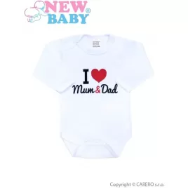 New Baby Body s potiskem I Love Mum and Dad