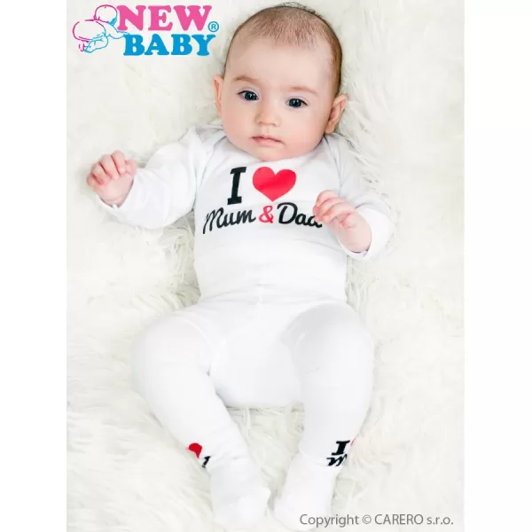 New Baby Body s potiskem I Love Mum and Dad