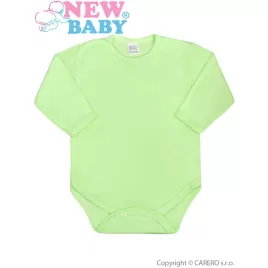 New Baby Kojenecké body celorozepínací Classic zelené