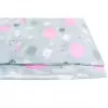 New Baby 3-dílné ložní povlečení 90/120 cm obláčky růžové