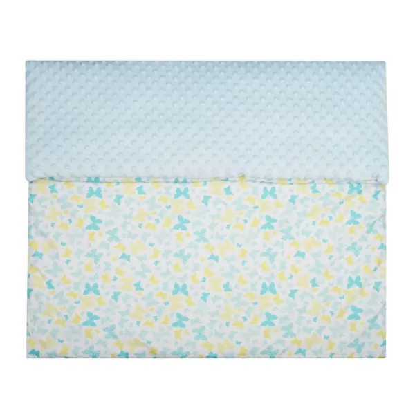 New Baby Dětská deka z Minky s výplní modrá 80x102 cm