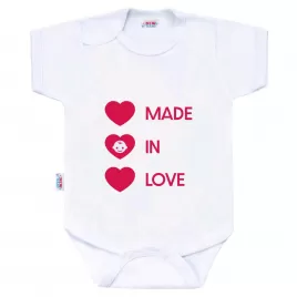 New Baby Body s potiskem MADE IN LOVE