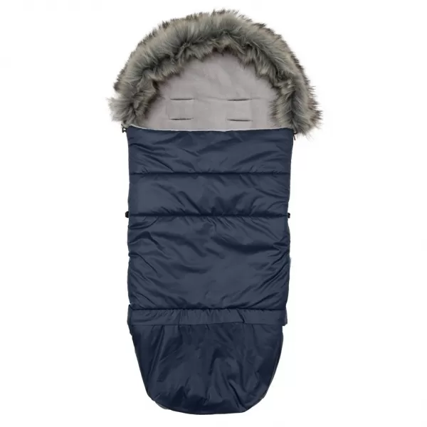 New Baby Dětský fusák 3v1 s kožíškem tmavě modrý