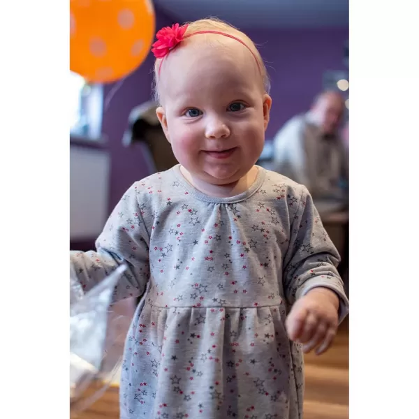 New Baby Kojenecké šatičky s dlouhým rukávem For Girls hvězdičky