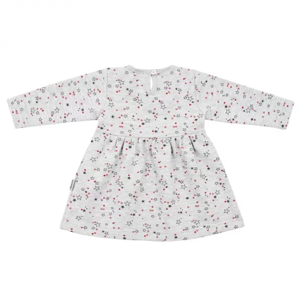 New Baby Kojenecké šatičky s dlouhým rukávem For Girls hvězdičky