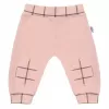 New Baby Kojenecké bavlněné tepláčky Cool růžové
