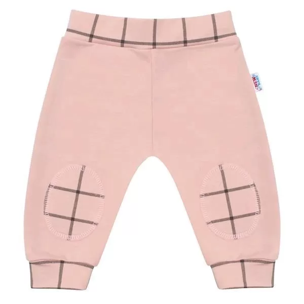 New Baby Kojenecké bavlněné tepláčky Cool růžové