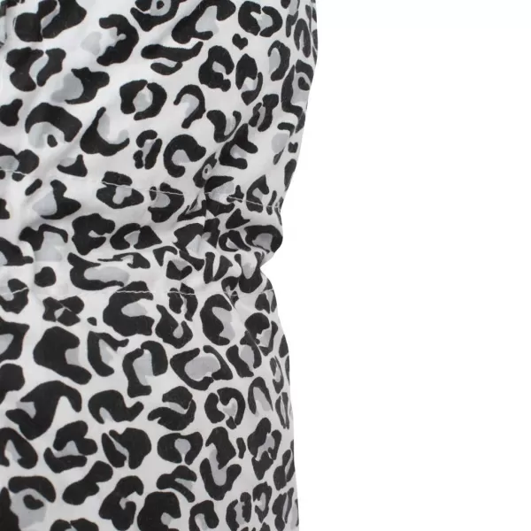 New Baby Klasická šněrovací zavinovačka Vafle šedá leopard