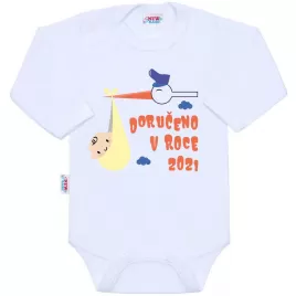 New Baby Body s potiskem Doručeno v roce 2021
